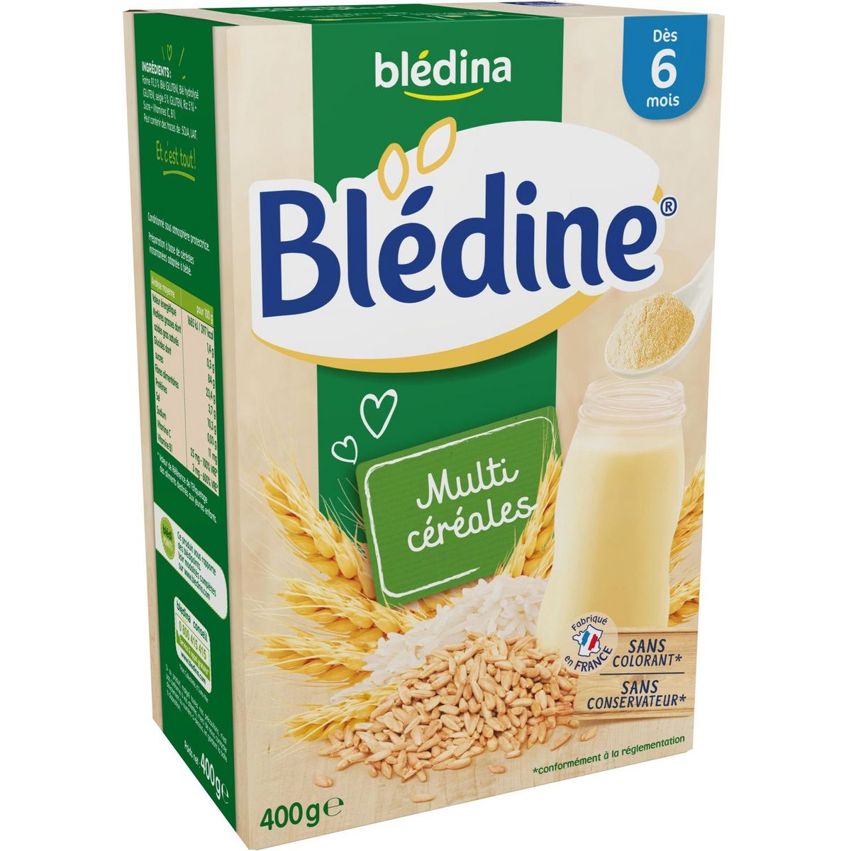 BLEDINA Multicéréales en poudre dès 6 mois 400g