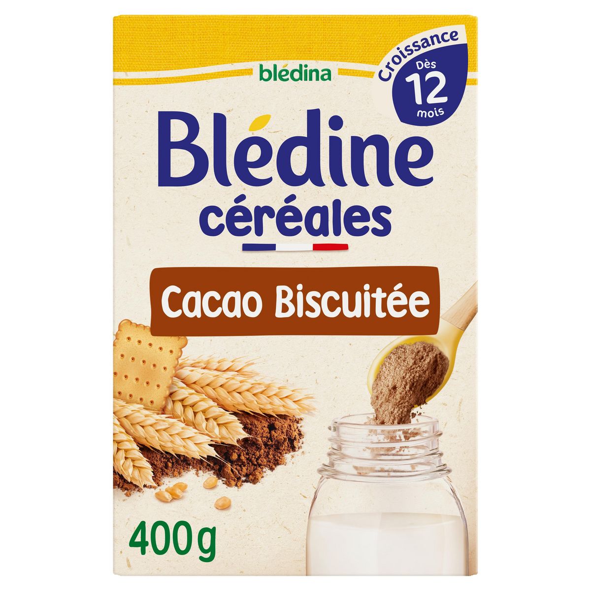 BLEDINE Croissance préparation à base de céréales choco biscuit dès 12 mois 400g