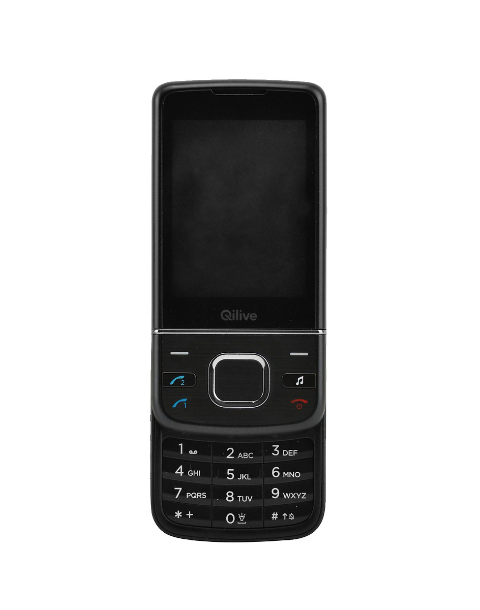 Voir la diapositive 7 : QILIVE Téléphone portable - Double SIM - A clapet - Noir - SLIDE