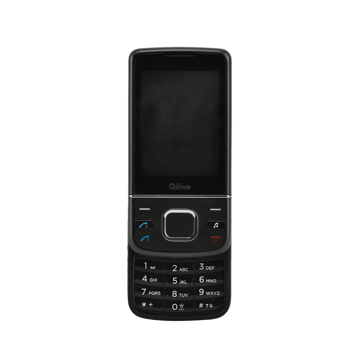 QILIVE Téléphone portable - Double SIM - A clapet - Noir - SLIDE