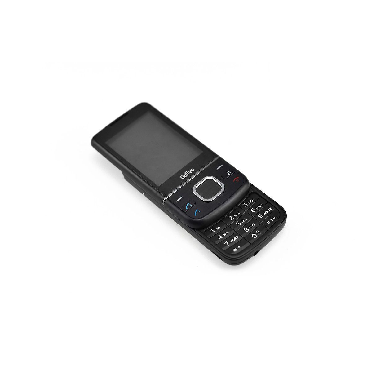 QILIVE Téléphone portable - Double SIM - A clapet - Noir - SLIDE