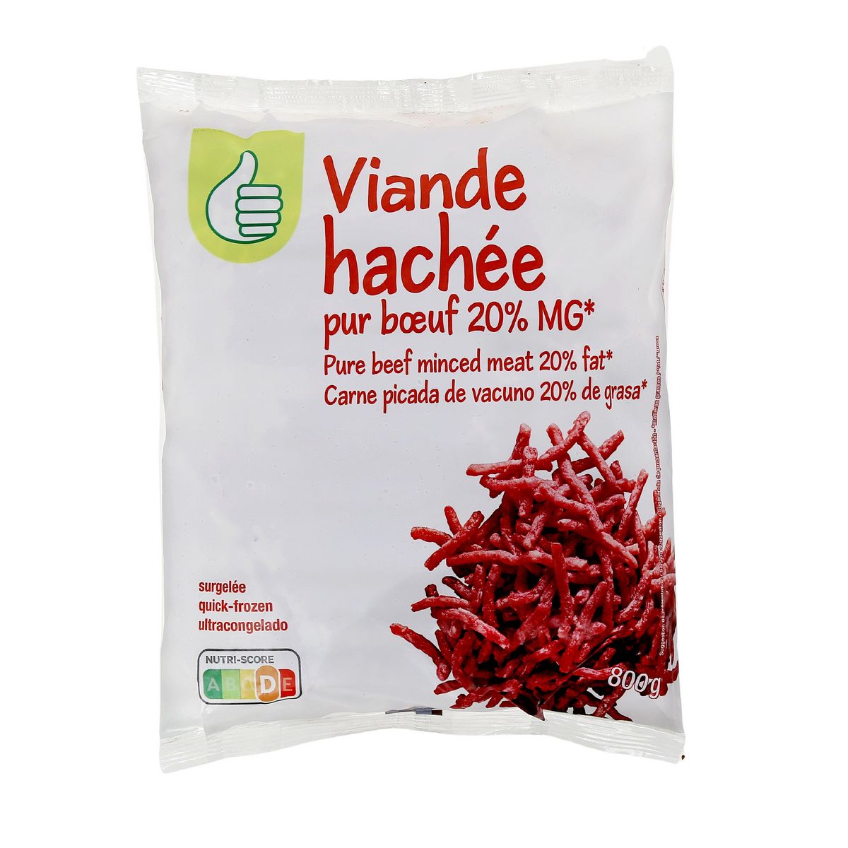 POUCE Viande hachée pur bœuf 20% mg 800g