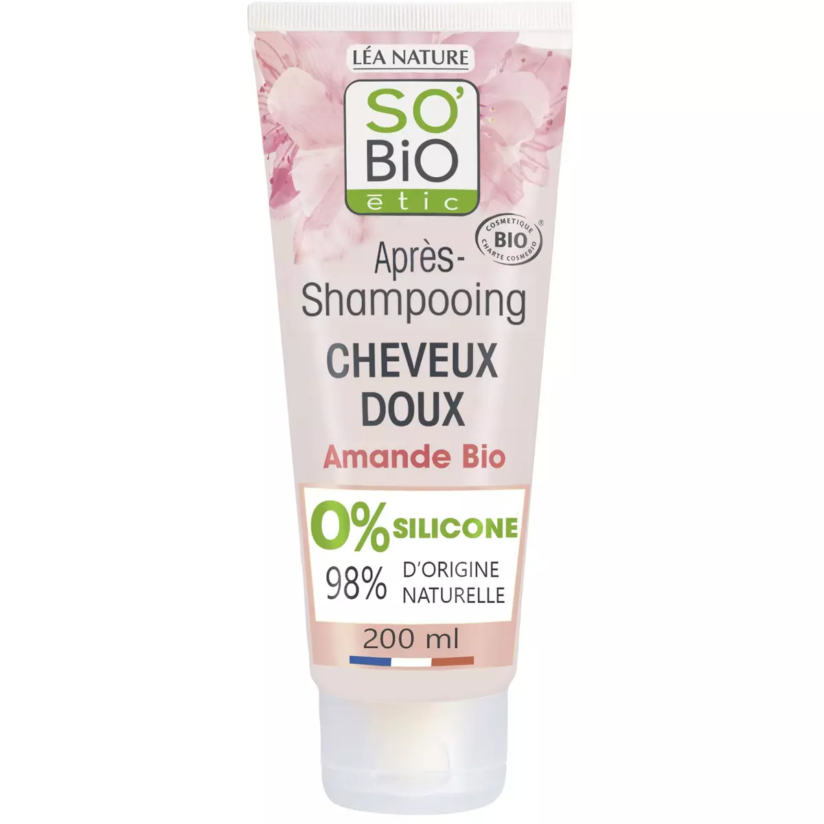 SO BIO ETIC Après-shampooing doux bio lait d'amande tous types de cheveux 200ml