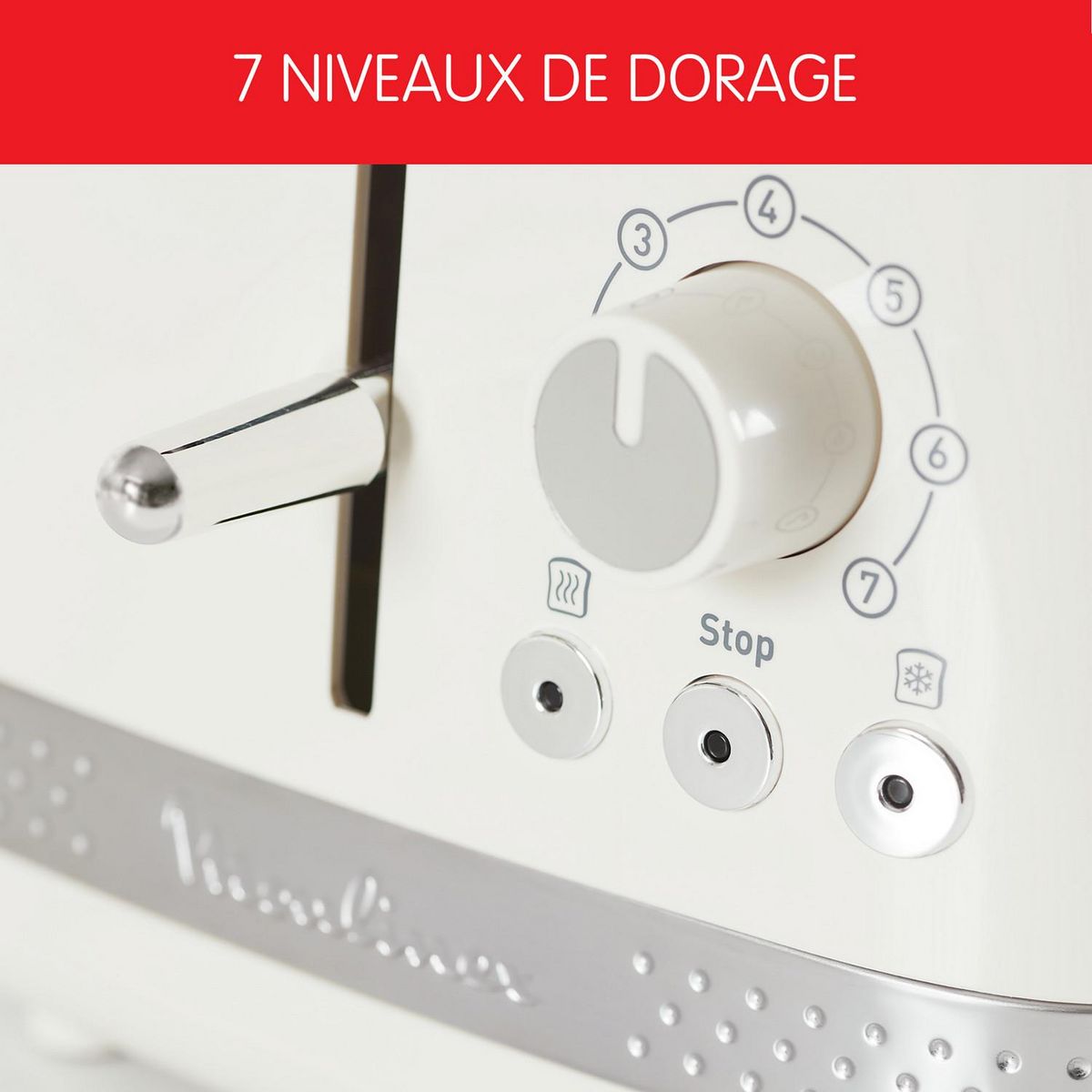 MOULINEX Grille-pain Soleil LT300A10, Ivoire