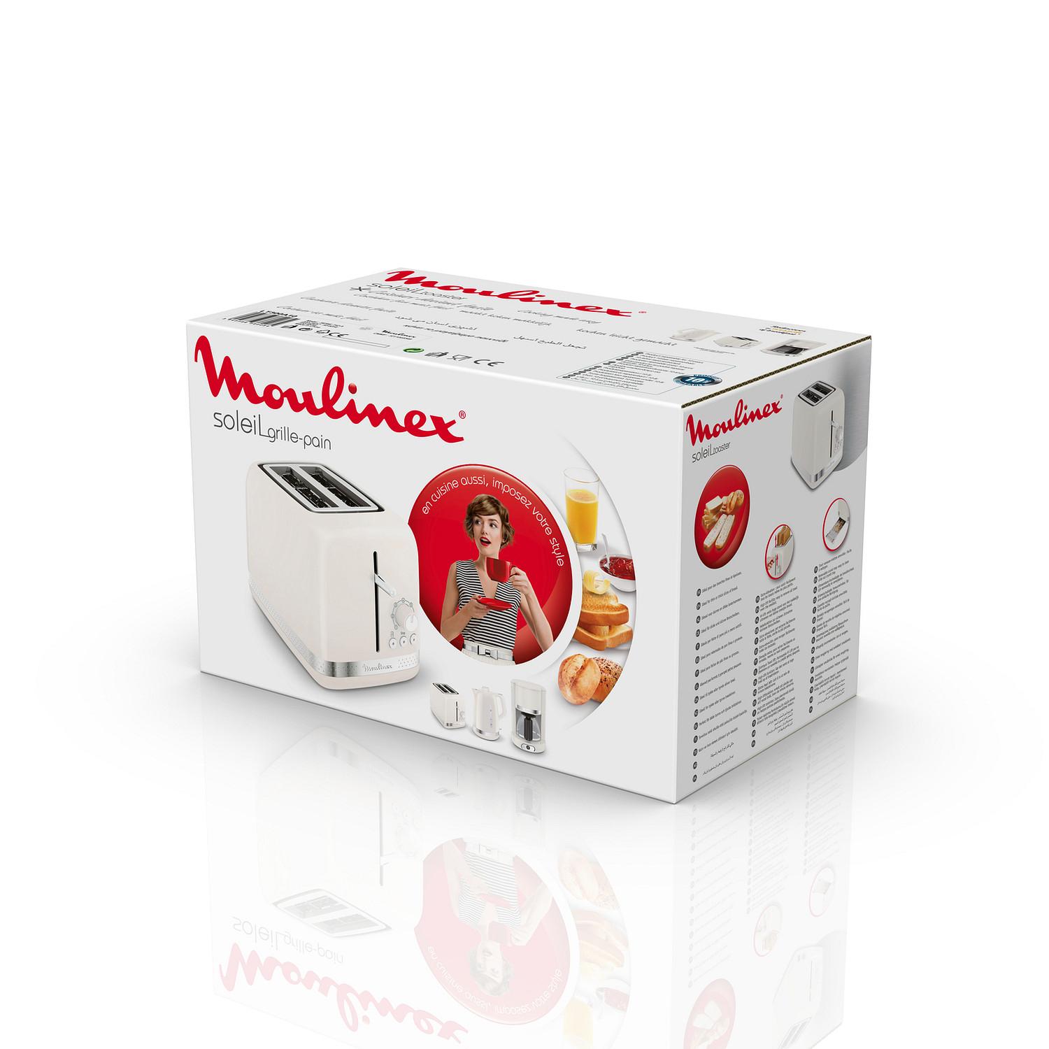 Voir la diapositive 8 : MOULINEX Grille-pain Soleil LT300A10, Ivoire