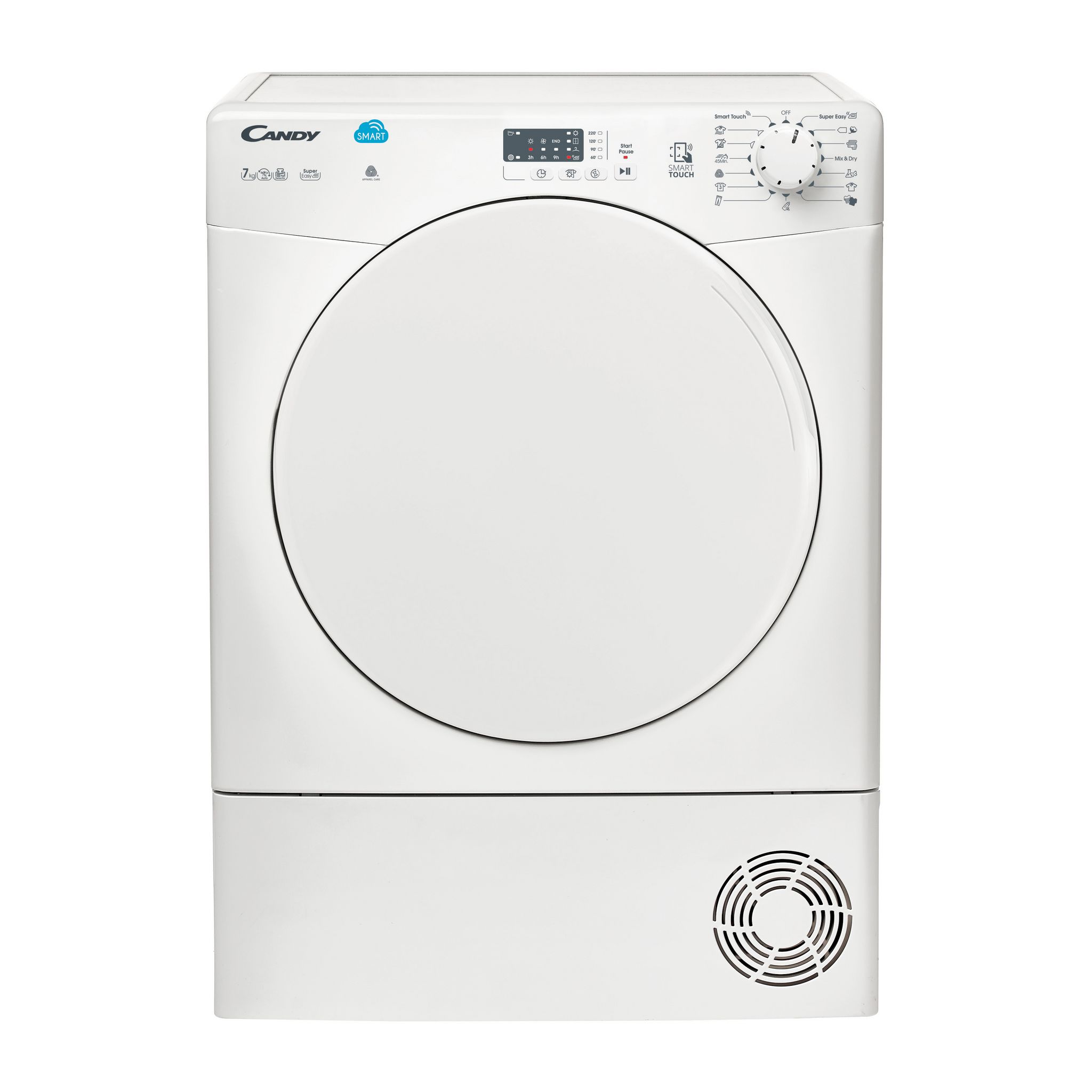 Voir la diapositive 1 : CANDY Sèche-linge Hublot CSC7LF-S, 7 Kg, Condensation, B