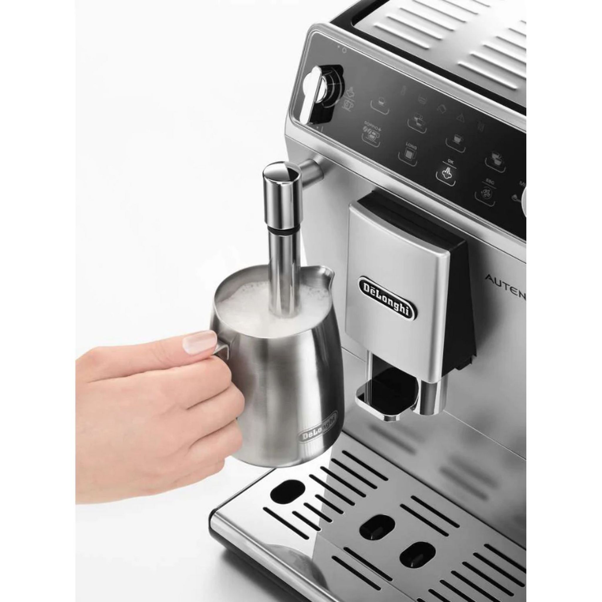 Voir la diapositive 5 : DELONGHI Machine à café expresso avec broyeur Autentica ETAM 29.513.WB - Blanc