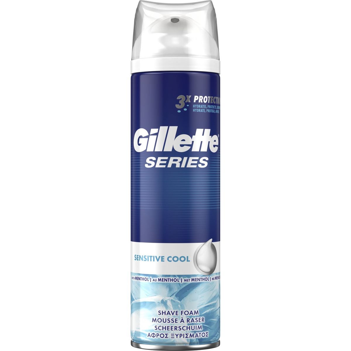 GILLETTE Series mousse à raser sensitive au menthol 250ml