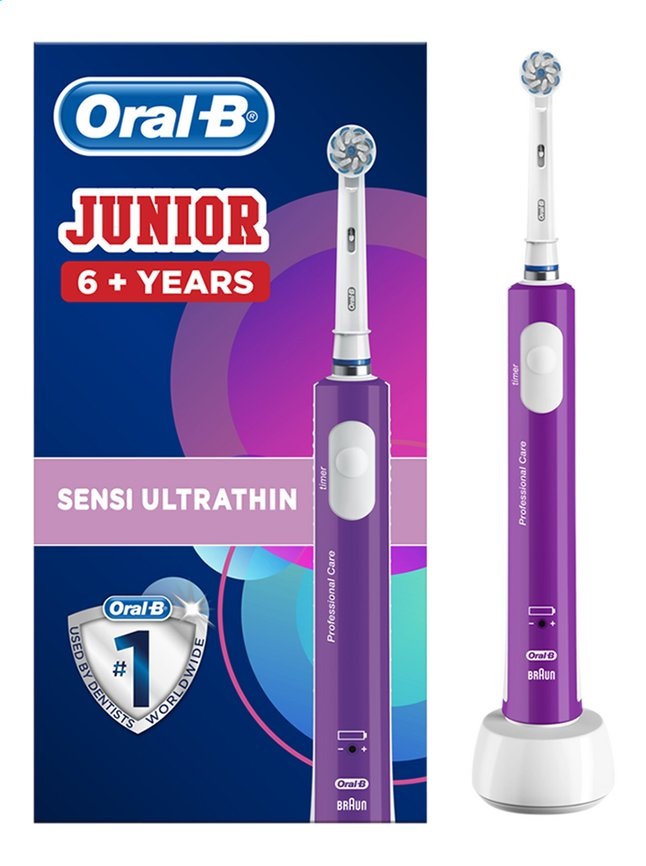 Voir la diapositive 2 : ORAL-B Brosse à dents électrique Junior purple