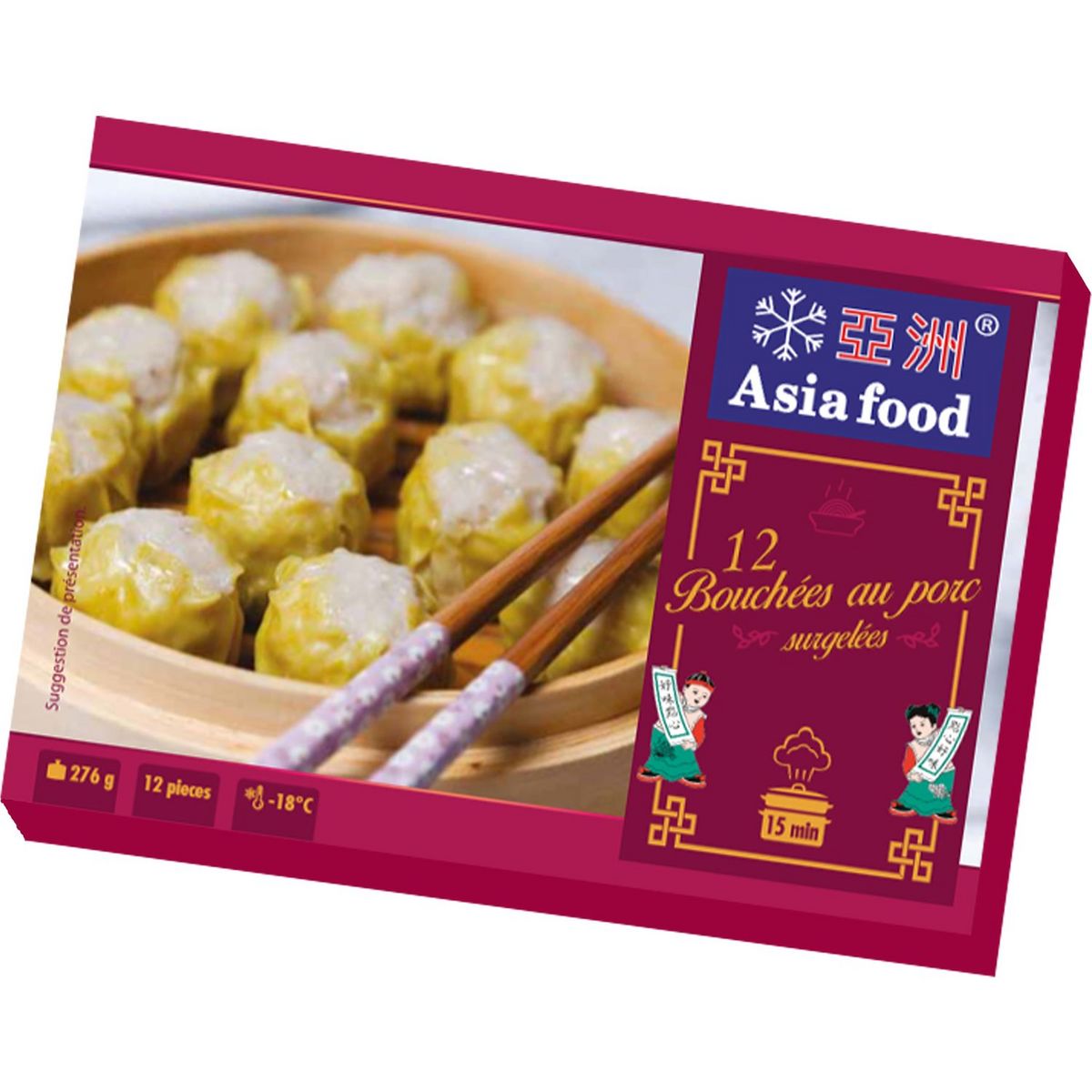 ASIA FOOD Bouchées au porc 12 pièces 276g