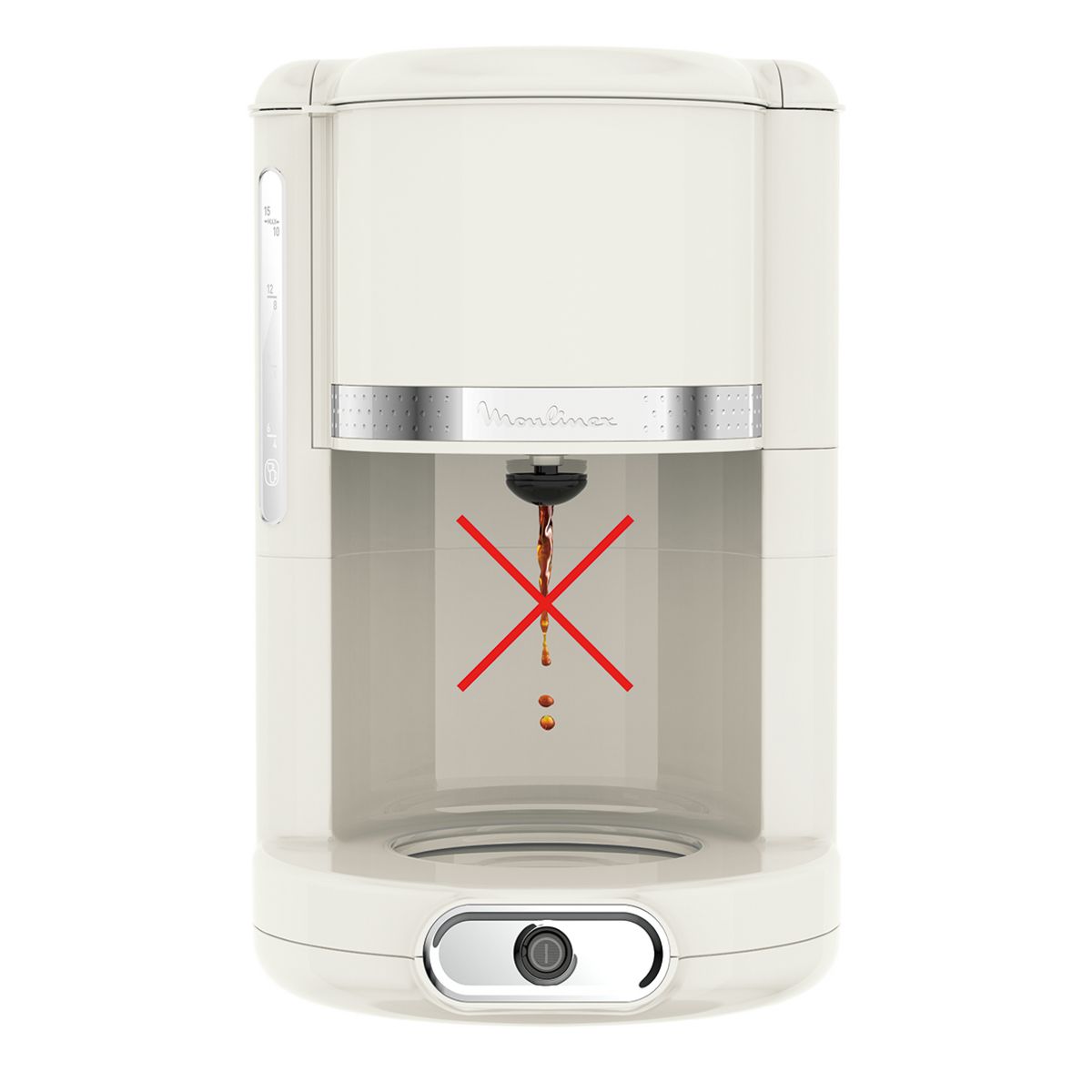 MOULINEX Cafetière à filtre FG381A10 - Ivoire