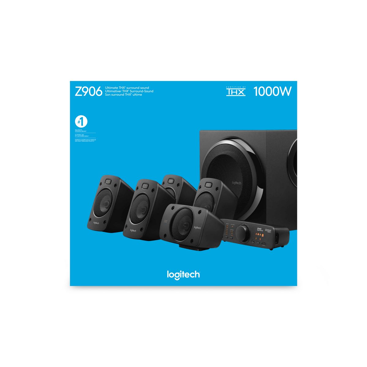 LOGITECH Enceinte Z906SURROUND avec fil Noir