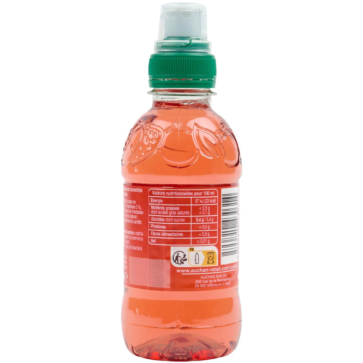 AUCHAN Boisson aux fruits rouges 20cl