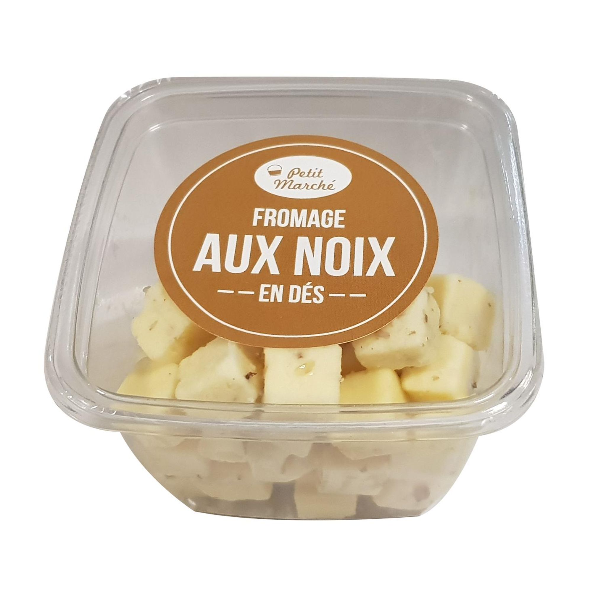 PETIT MARCHE Fromage aux noix en dés 120g
