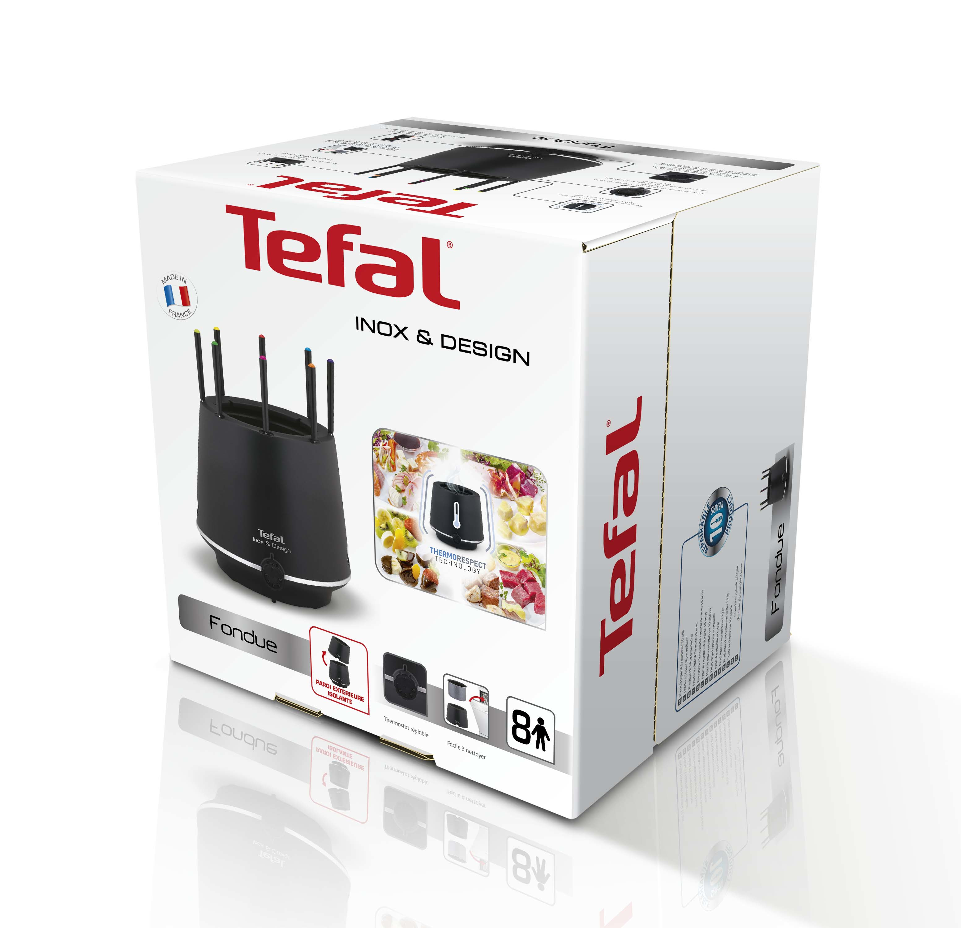 Voir la diapositive 5 : TEFAL Appareil à fondue électrique nouvelle génération EF265812 - 8 personnes
