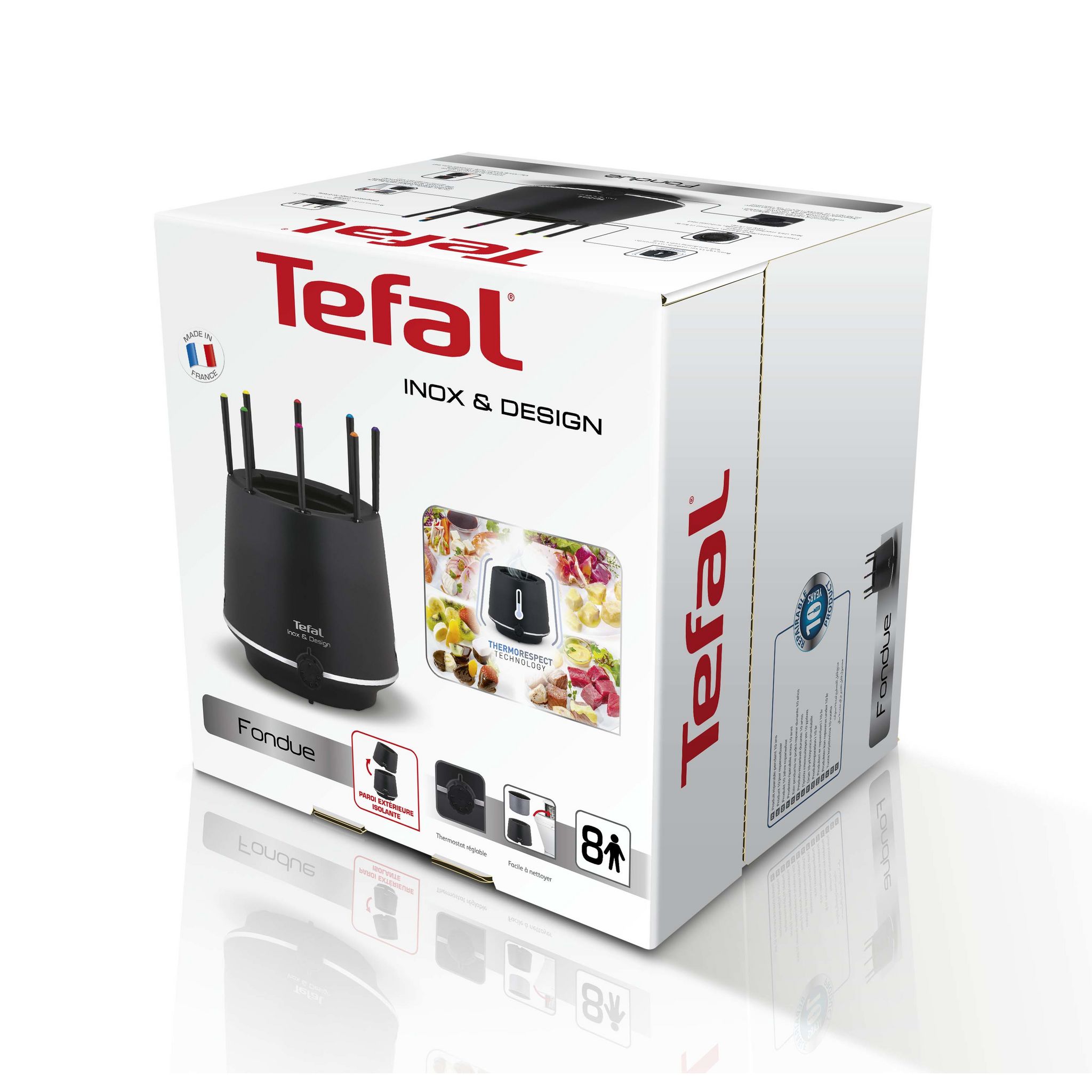 Voir la diapositive 5 : TEFAL Appareil à fondue électrique nouvelle génération EF265812 - 8 personnes