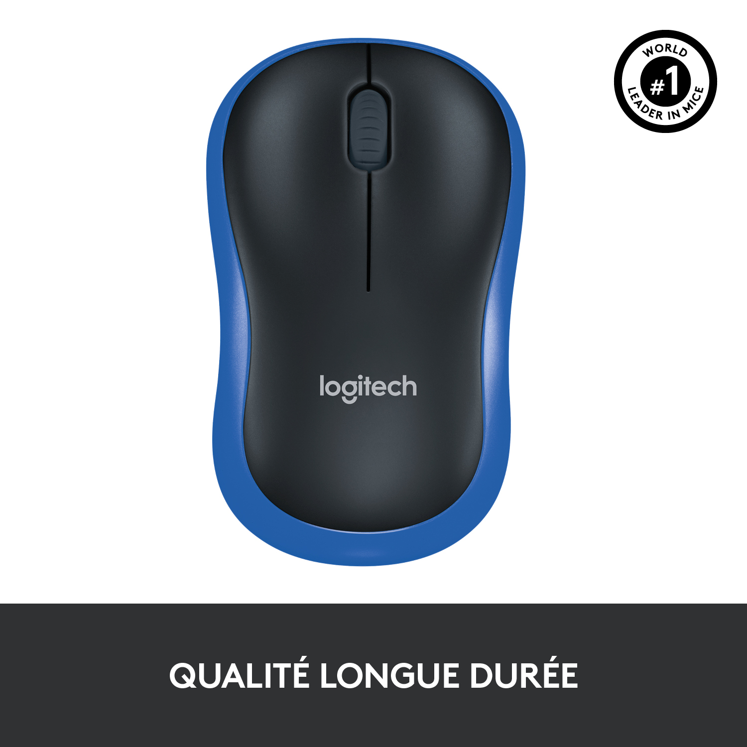 Voir la diapositive 3 : LOGITECH Souris sans Fil M185 Optique Bleue