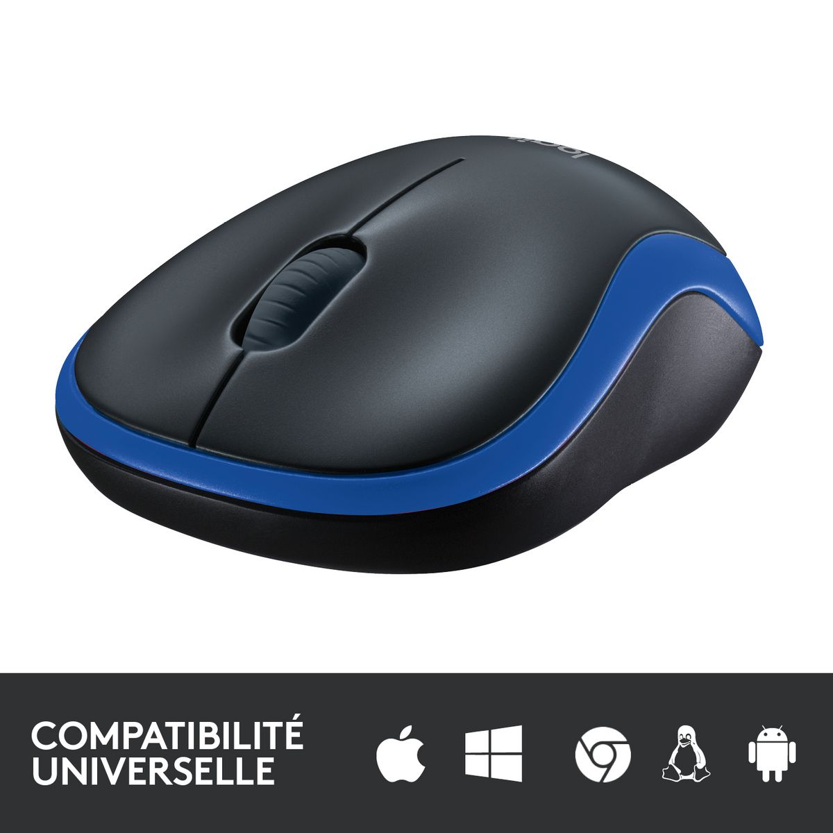LOGITECH Souris sans Fil M185 Optique Bleue