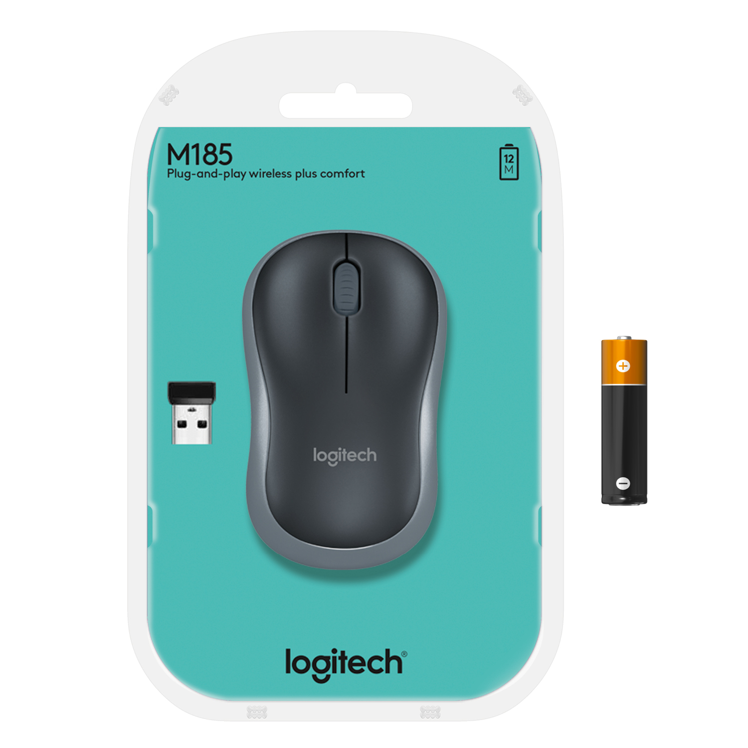 Voir la diapositive 10 : LOGITECH Souris sans Fil M185 Optique Bleue