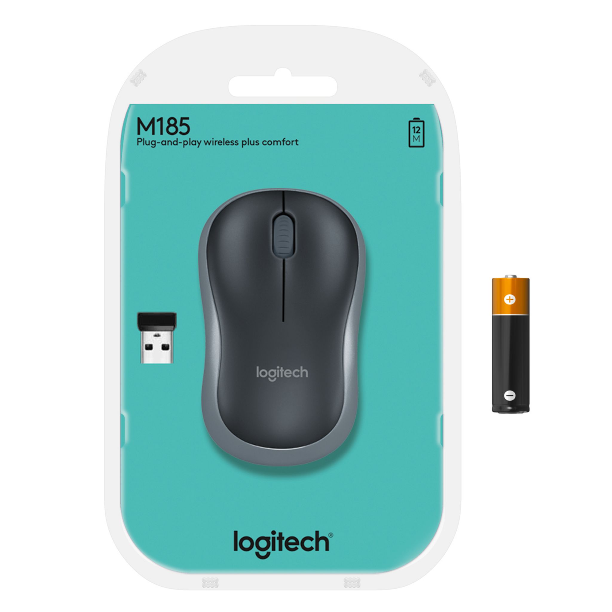 Voir la diapositive 10 : LOGITECH Souris sans Fil M185 Optique Bleue