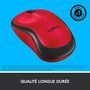 Voir la diapositive 3 : LOGITECH Souris Sans Fil M220 Silencieuse Rouge
