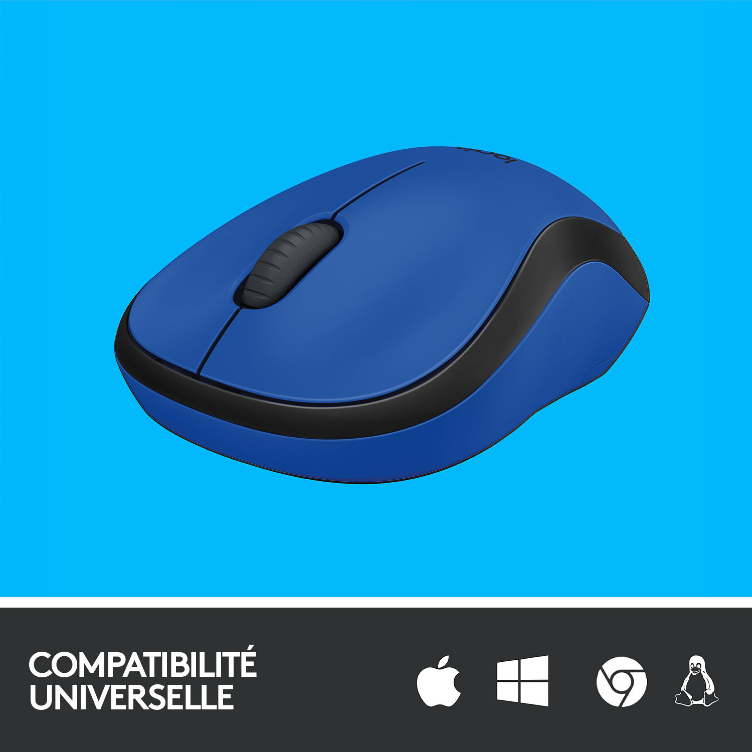 Voir la diapositive 3 : LOGITECH Souris Sans Fil M220 Silencieuse Bleue