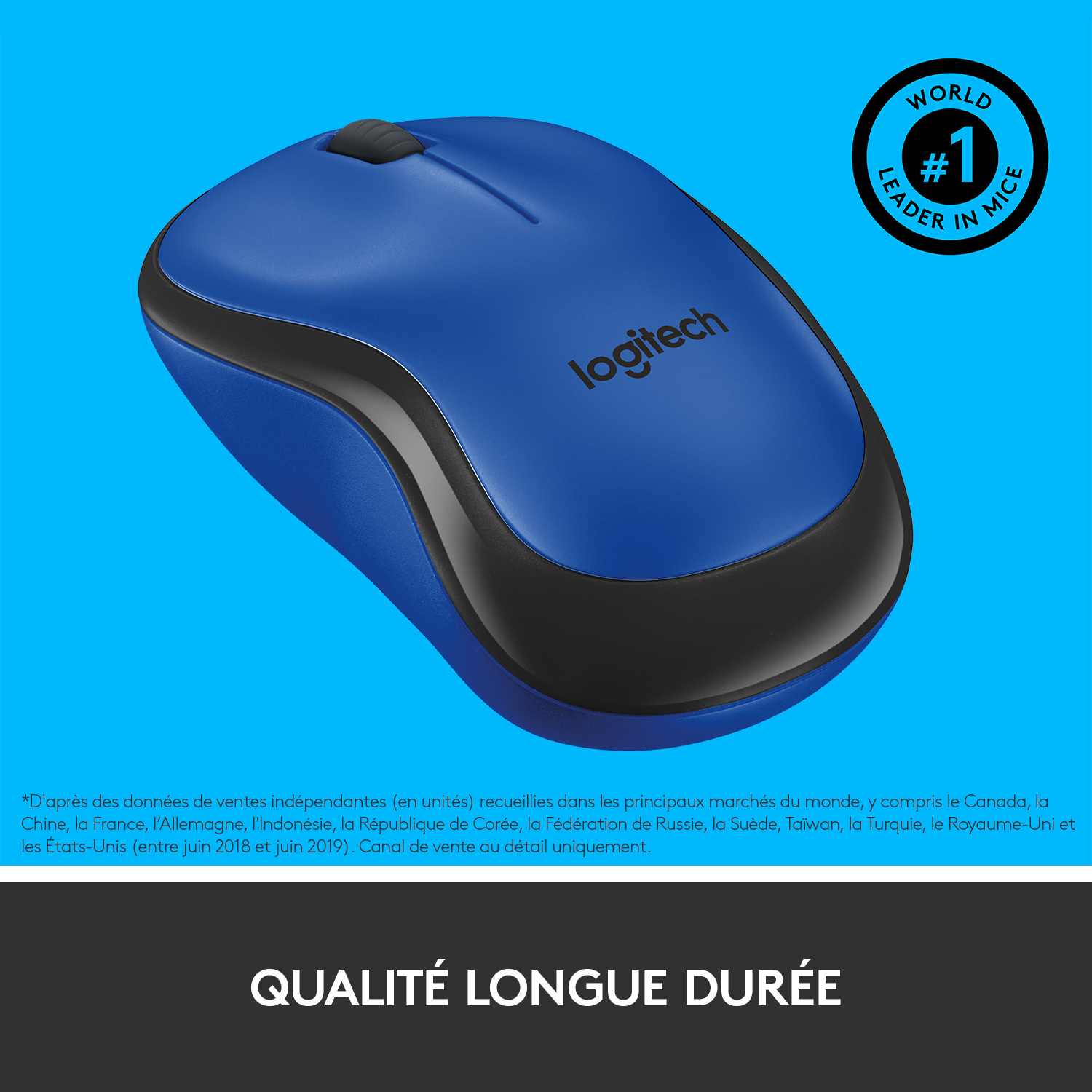 Voir la diapositive 8 : LOGITECH Souris Sans Fil M220 Silencieuse Bleue