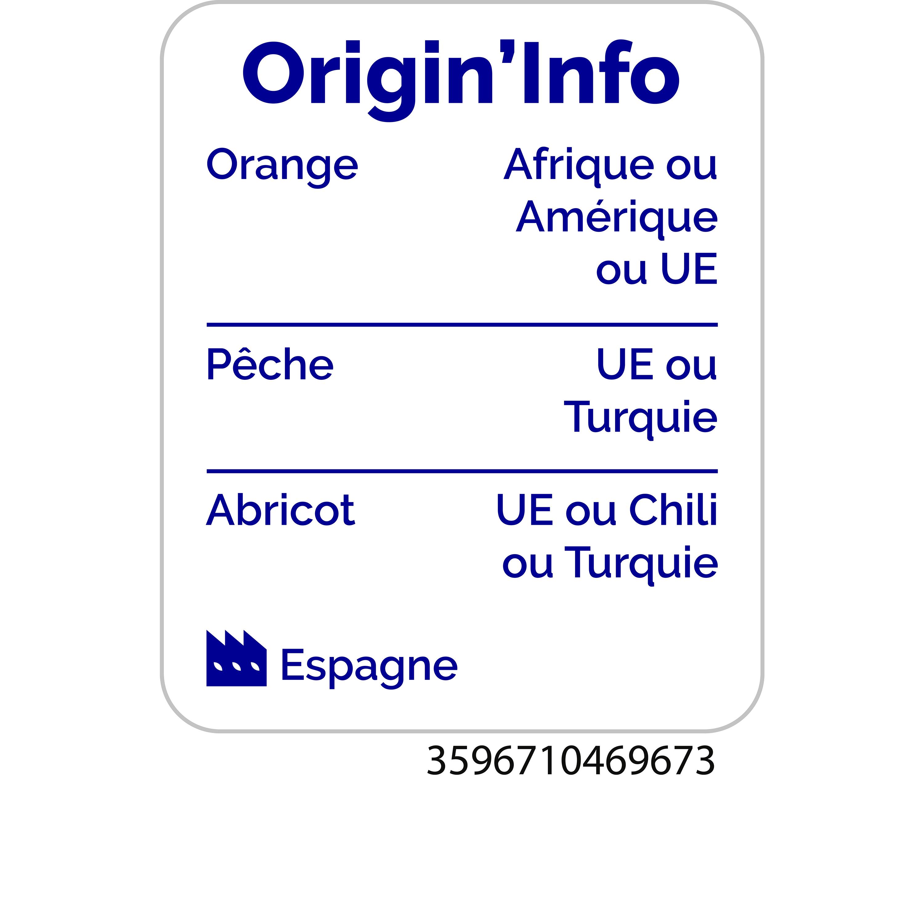 Voir la diapositive 2 : AUCHAN Nectar orange pêche abricot briquettes 6x20cl
