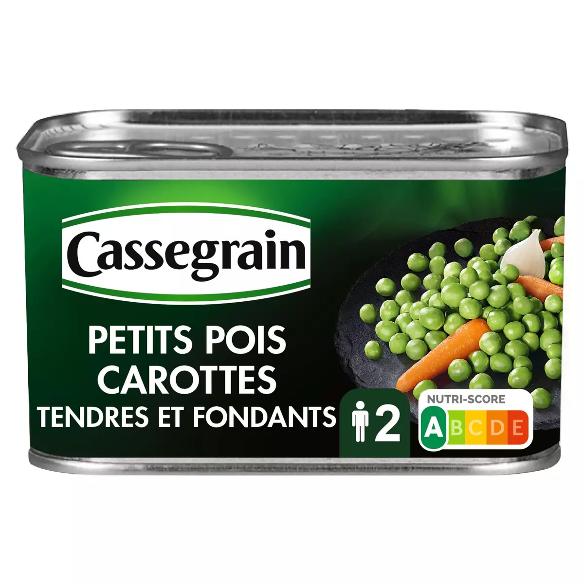 CASSEGRAIN Petits pois carottes tendres et fondants 265g