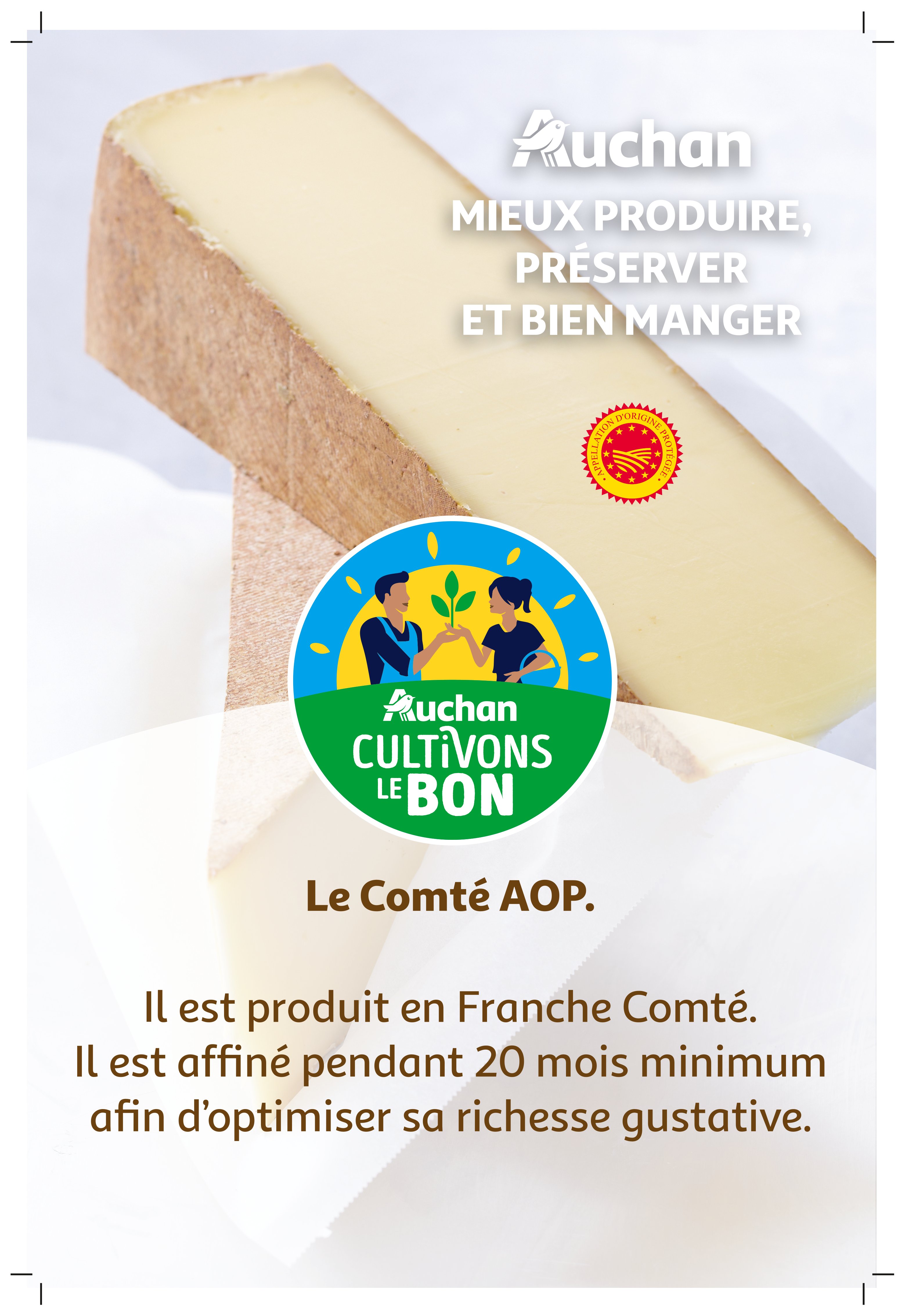 Voir la diapositive 2 : JURAFLORE CULTIVONS LE BON Comté affiné 20 mois Filière Responsable AOP 220g