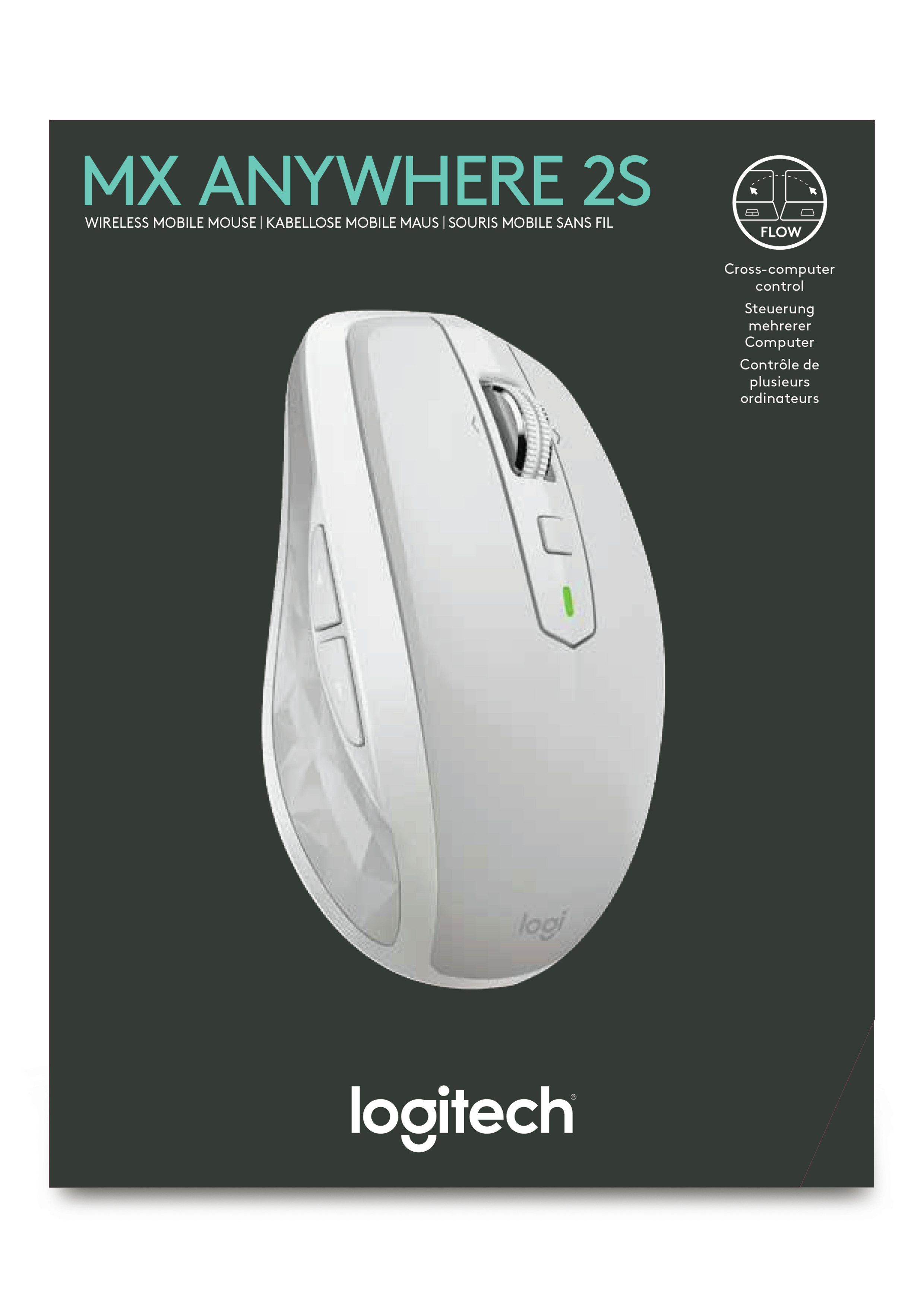 Voir la diapositive 2 : LOGITECH Souris - Sans fil - MX ANYWHERE 2S - Blanc
