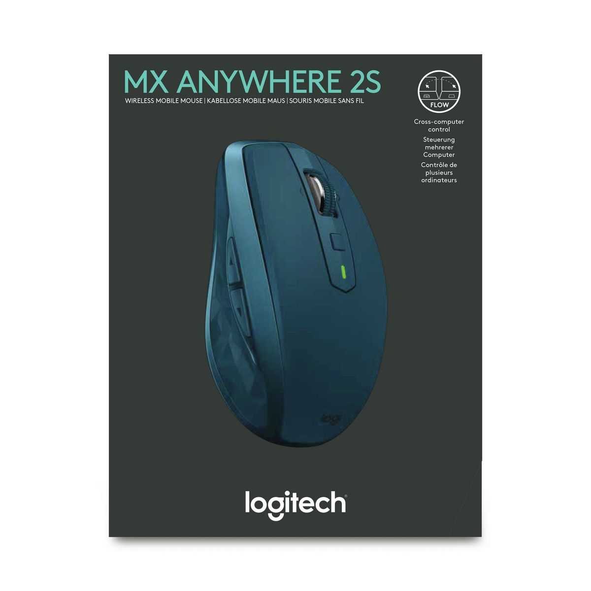 LOGITECH Souris - Sans fil - MX ANYWHERE 2S - Bleu