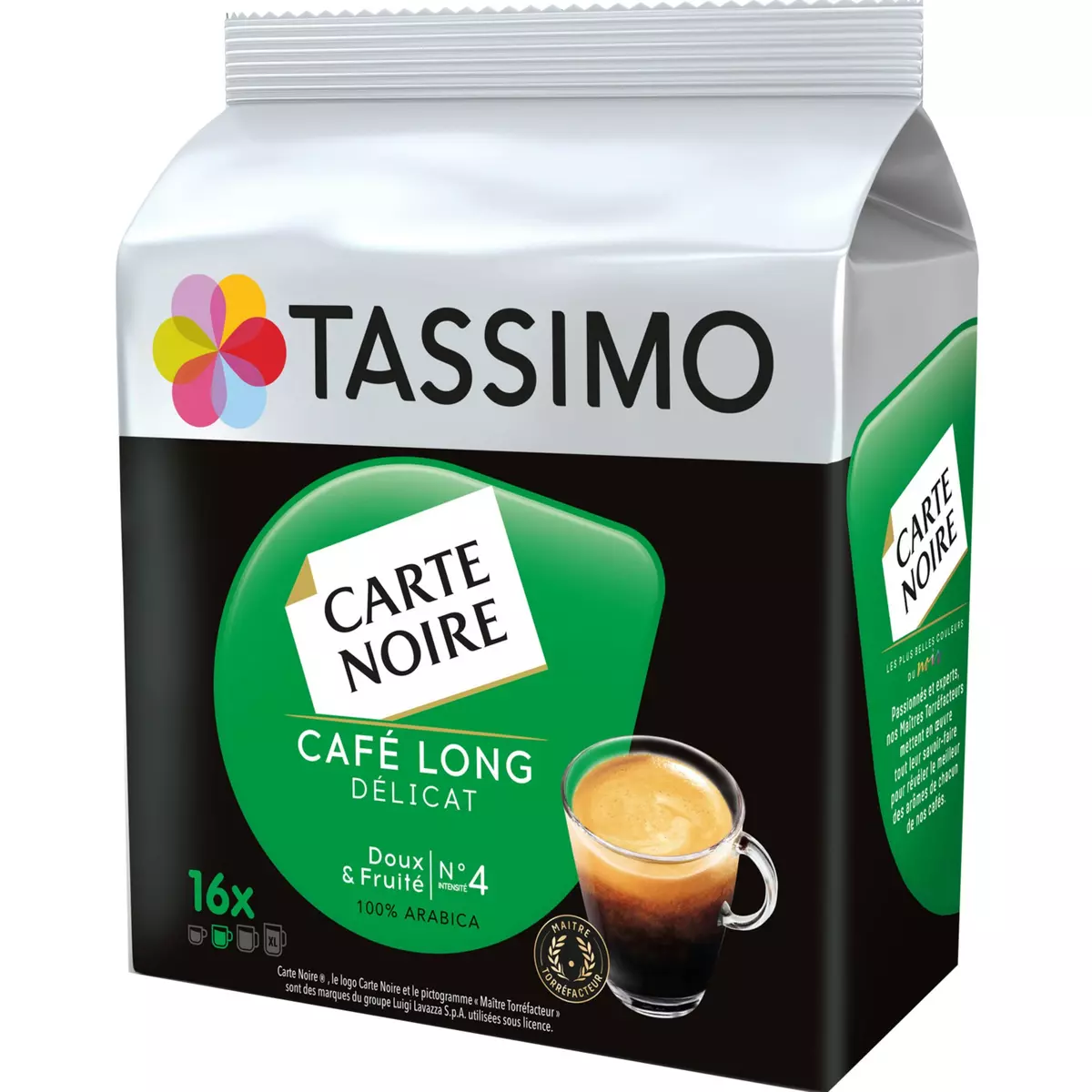TASSIMO Café dosettes carte noire petit dejeuner classique - Lot de 5x 16  boissons - Cdiscount Au quotidien