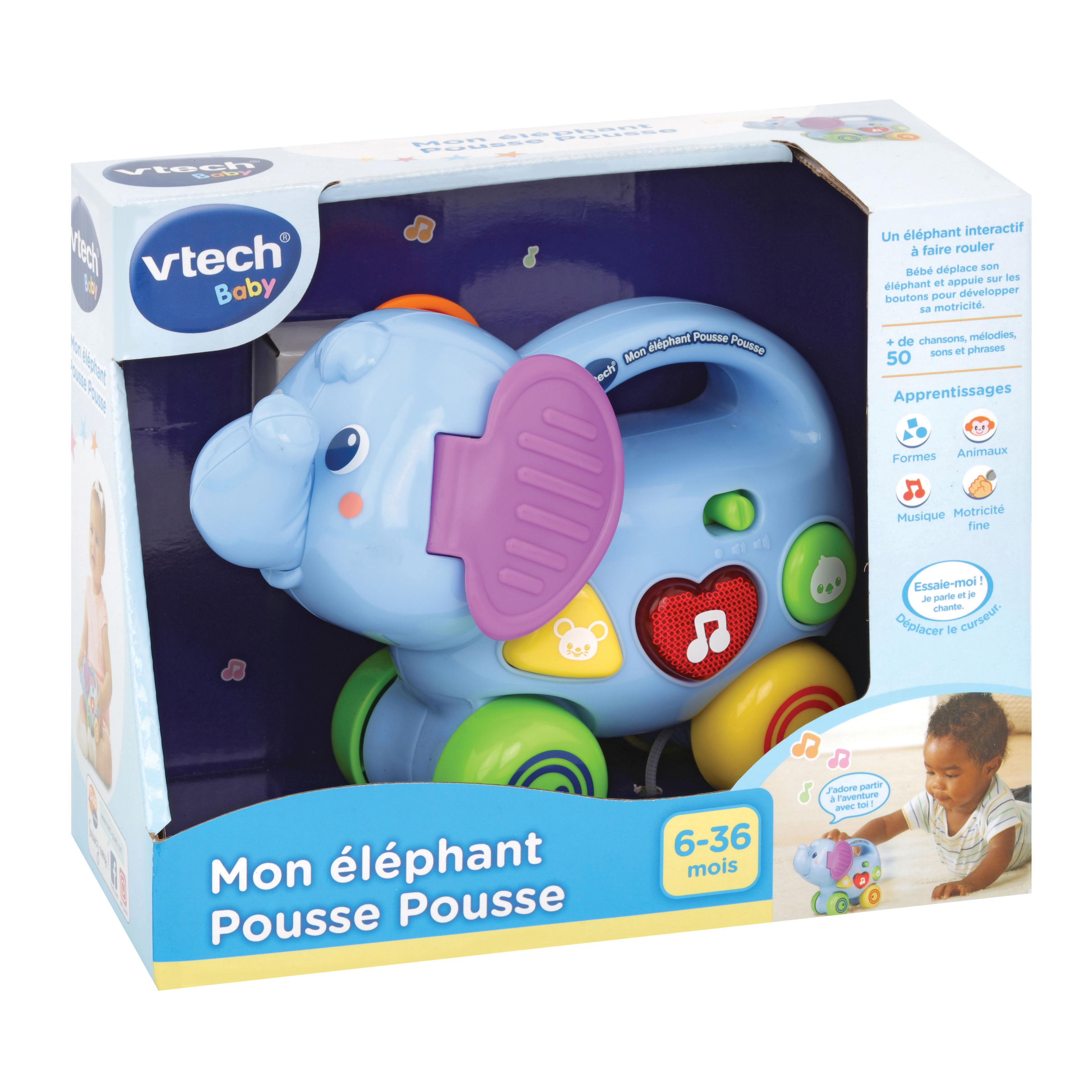 Voir la diapositive 2 : VTECH Elephant Pousse Pousse