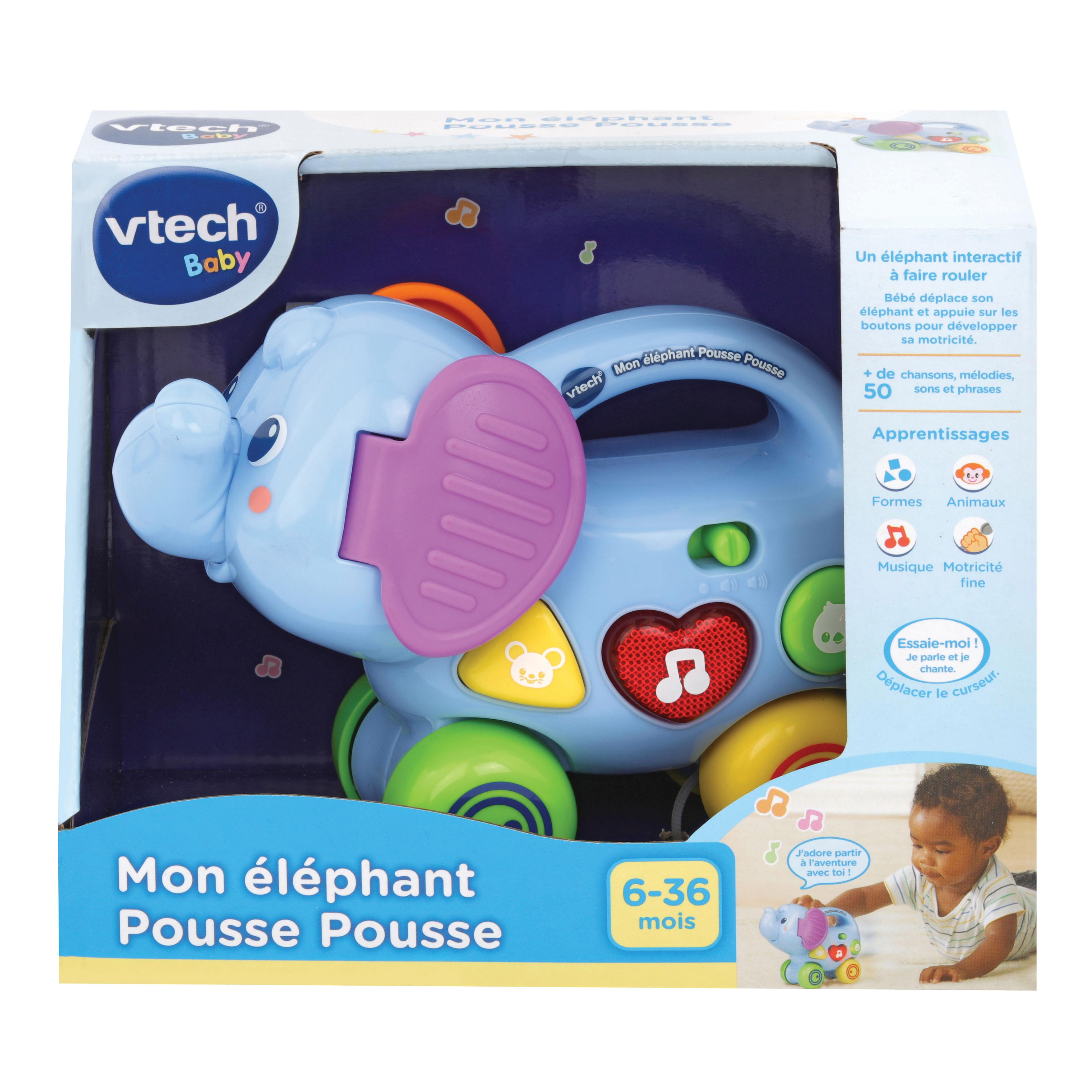 Voir la diapositive 3 : VTECH Elephant Pousse Pousse