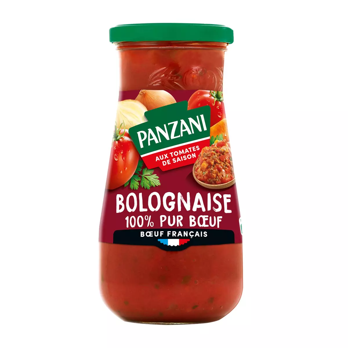 PANZANI Sauce bolognaise 100% pur bœuf français en bocal 400g