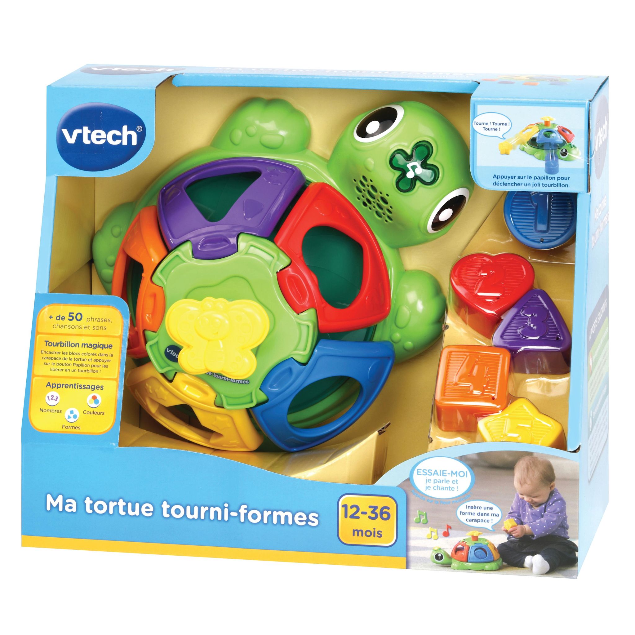 Voir la diapositive 3 : VTECH Tortue Tourni Formes