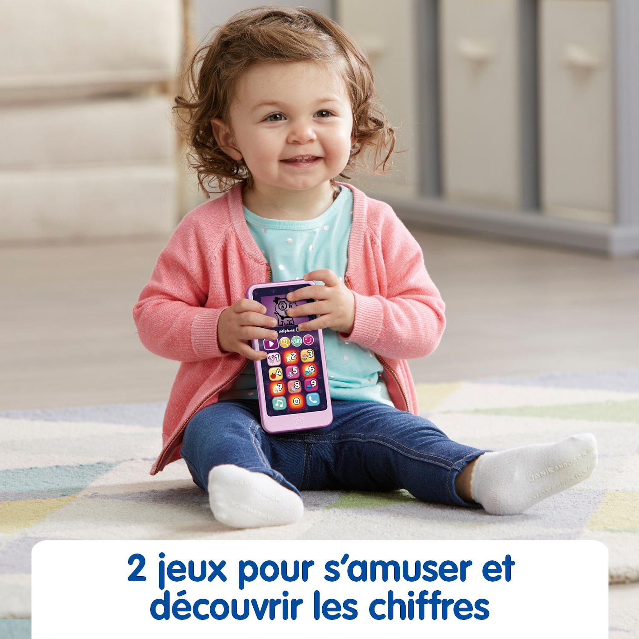 Voir la diapositive 3 : VTECH Téléphone Emottifun - Rose