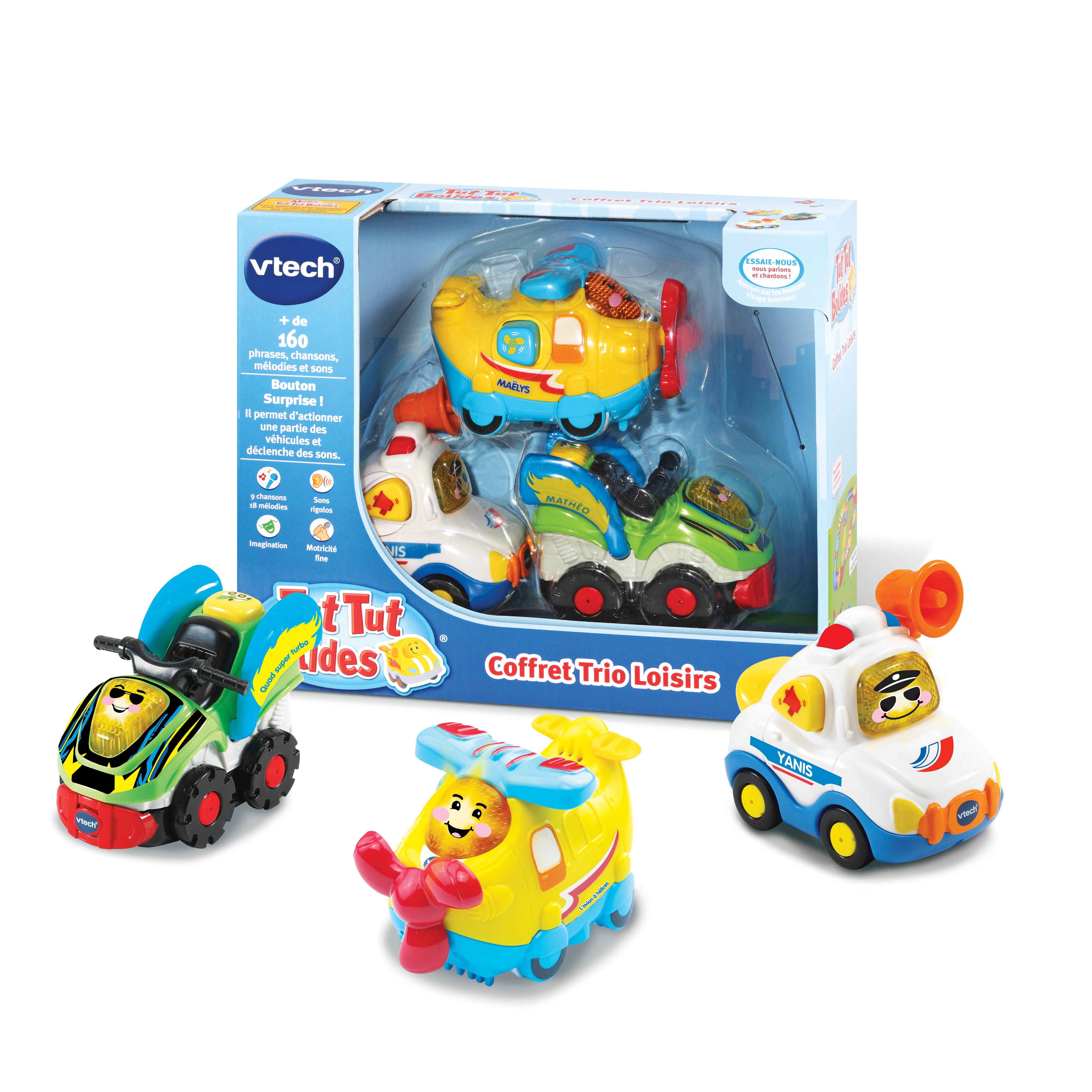 VTECH Coffret véhicules Trio Loisirs - Tut Tut Bolides