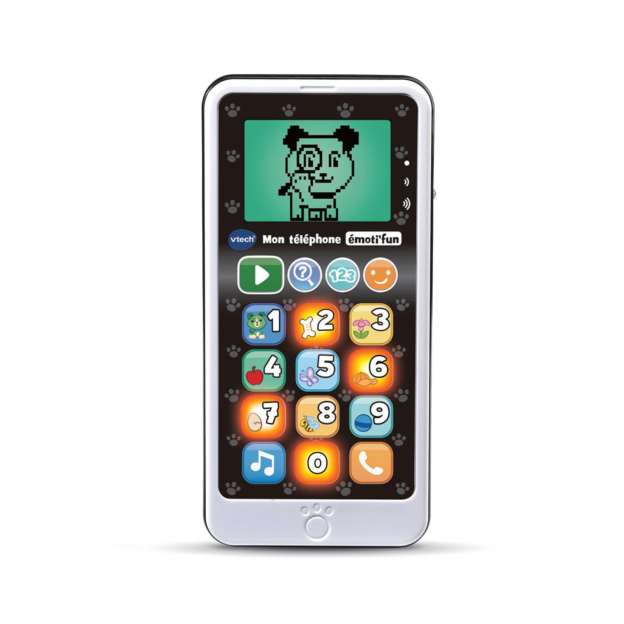 Voir la diapositive 5 : VTECH Téléphone Emottifun - Noir et Blanc