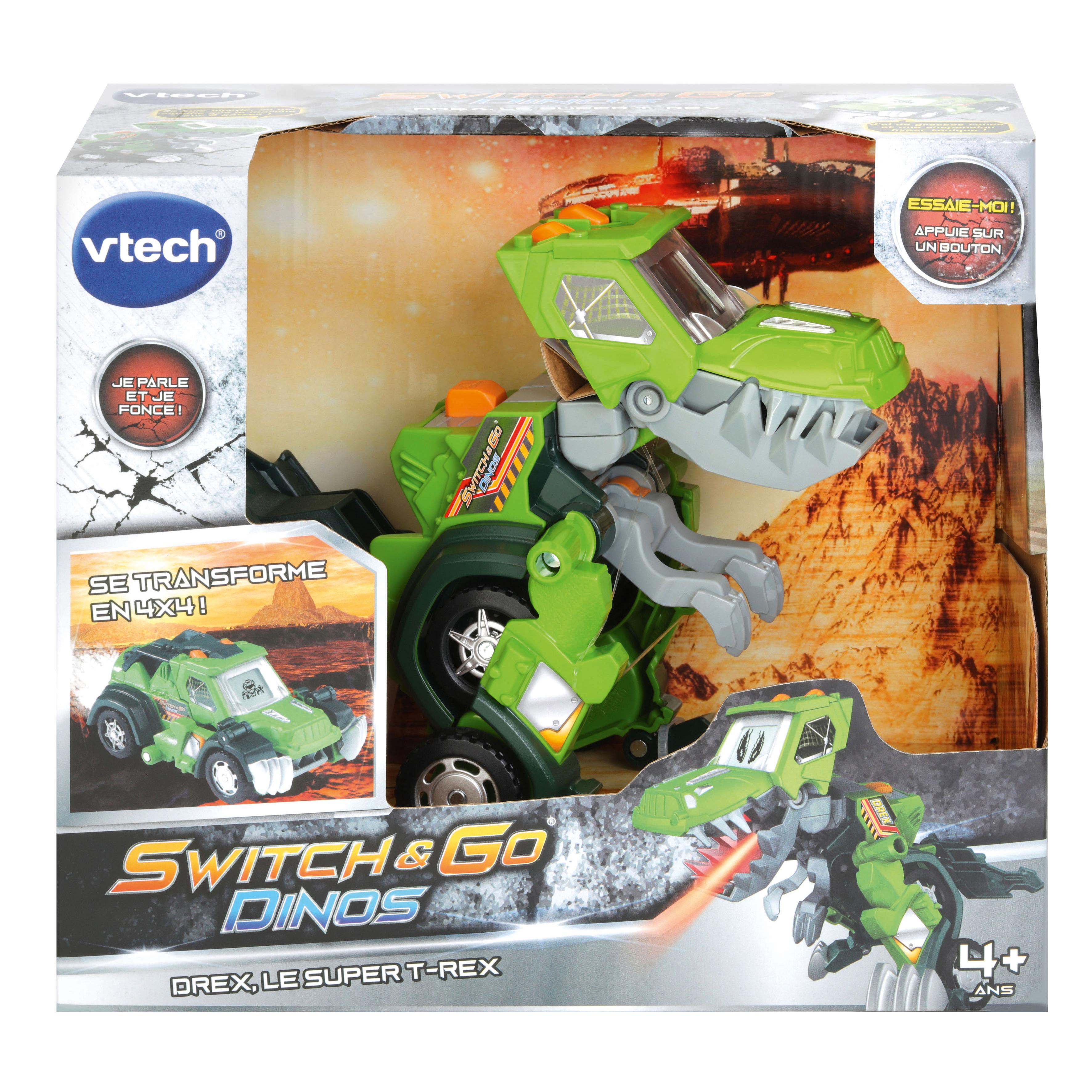 Voir la diapositive 6 : VTECH Dinos Switch and Go - Drex Super T-Rex Jeep