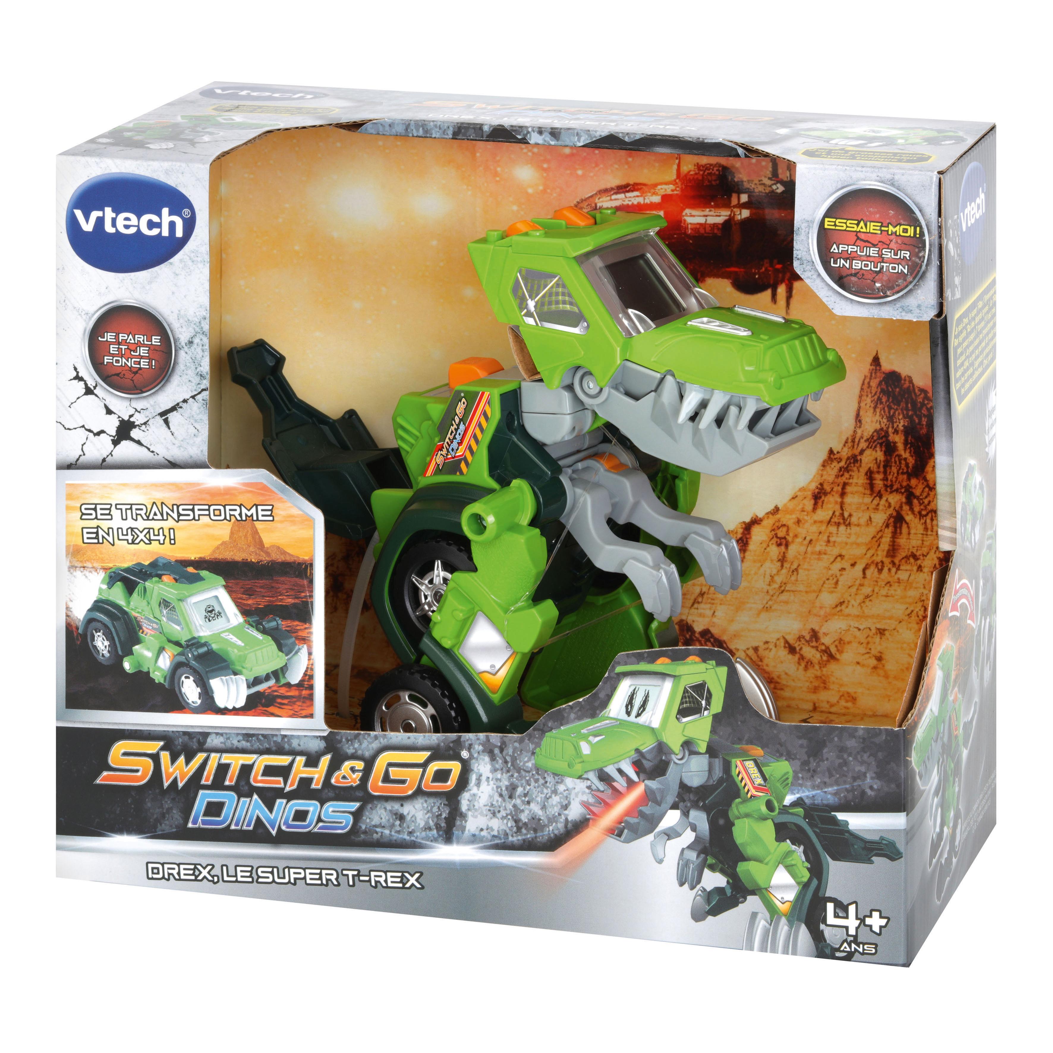 Voir la diapositive 7 : VTECH Dinos Switch and Go - Drex Super T-Rex Jeep