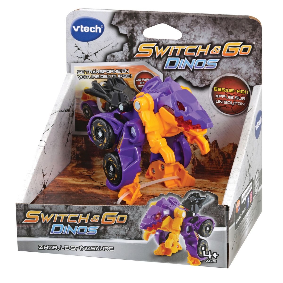VTECH Petit Véhicule Switch and Go Dino