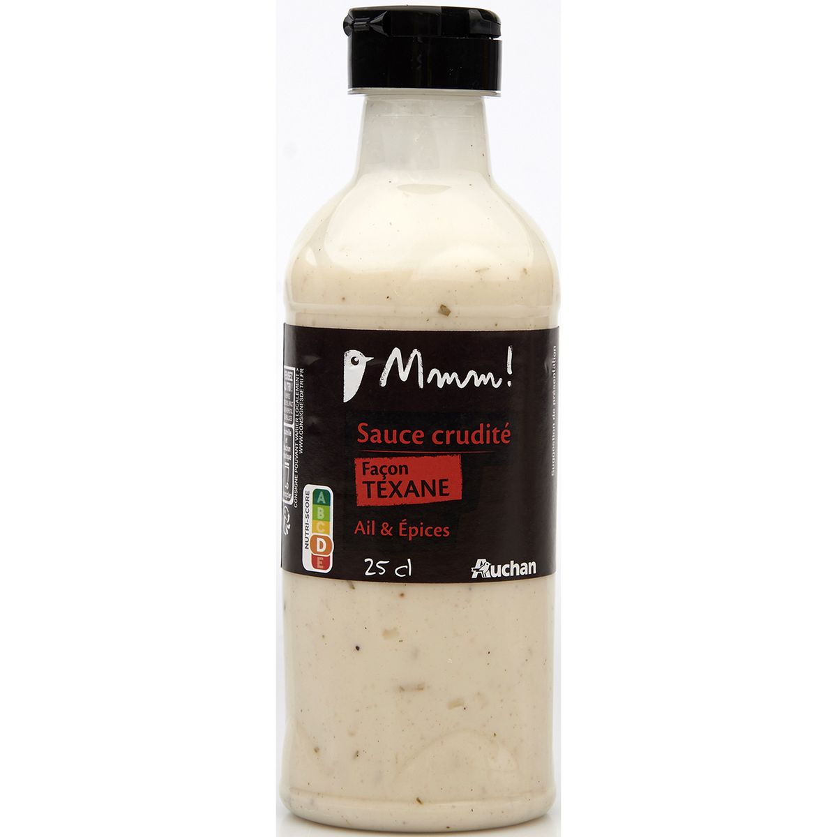 AUCHAN MMM! Sauce crudités façon texane ail et épices 25cl