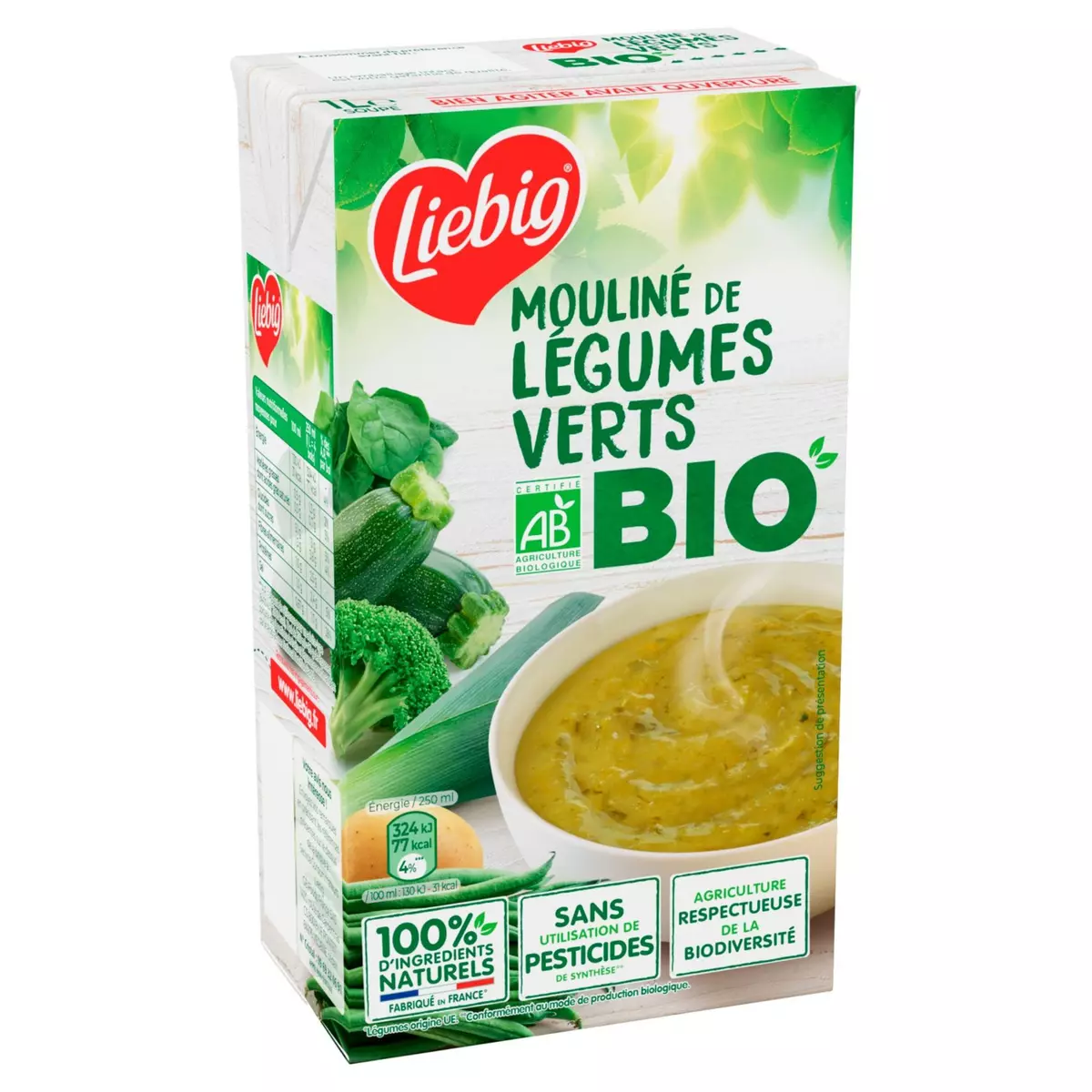 Liebig soupe mouliné de 5 légumes verts2 x30cl. 30 cl