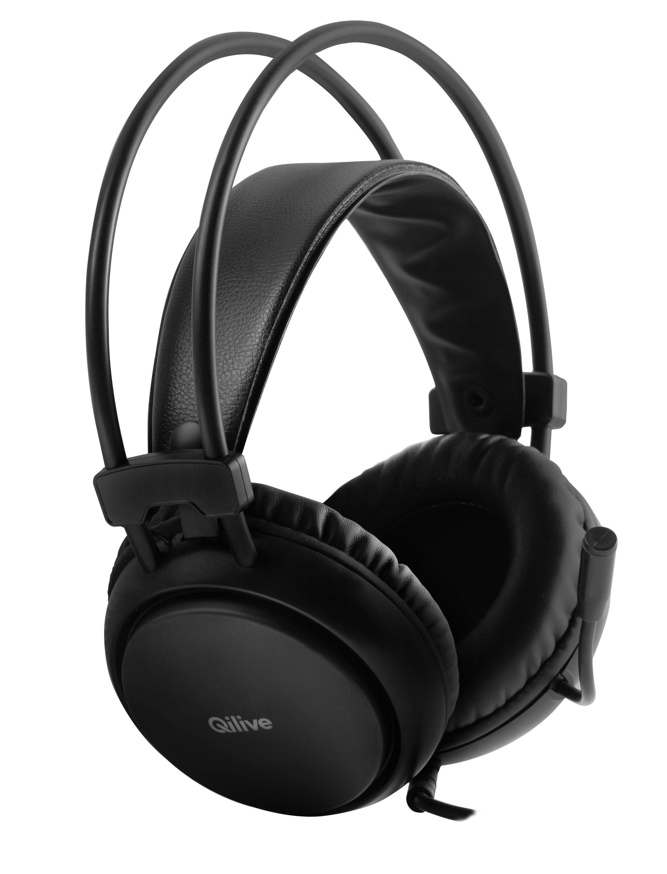 Voir la diapositive 3 : QILIVE Casque Gaming BASIC Q.3567 - Circum aural - Avec micro -Contrôle de volume - Noir