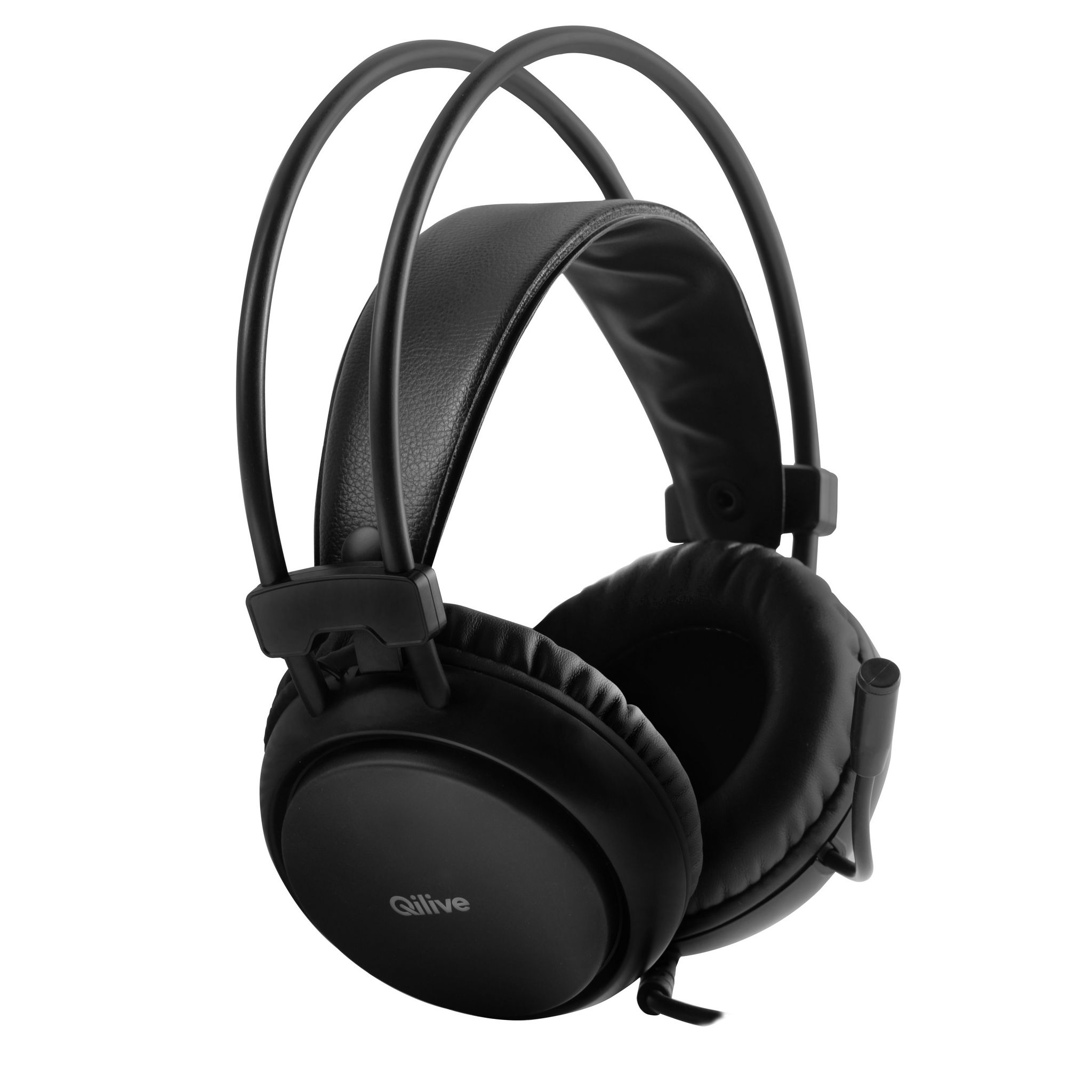 Voir la diapositive 3 : QILIVE Casque Gaming BASIC Q.3567 - Circum aural - Avec micro -Contrôle de volume - Noir