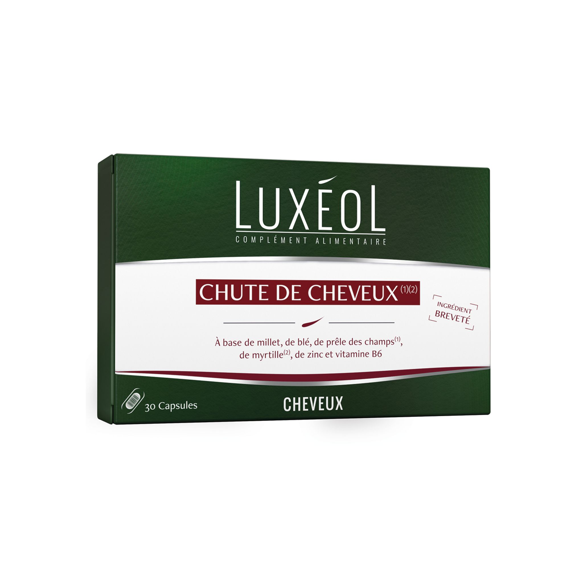 LUXÉOL Complément alimentaire chute de cheveux 30 capsules