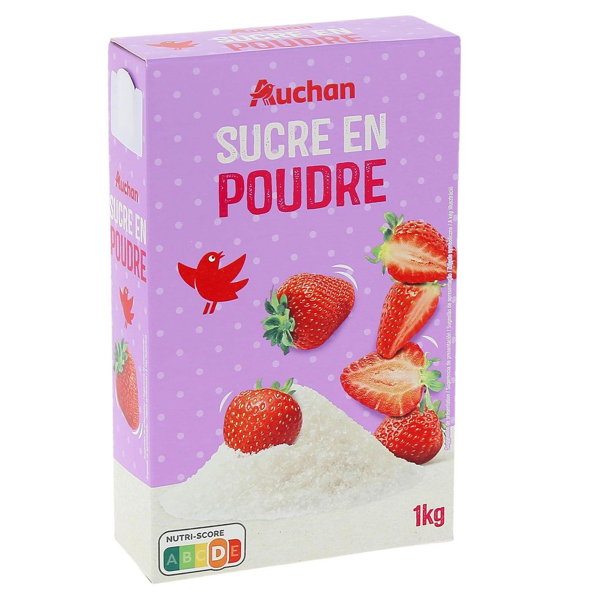 AUCHAN Sucre blanc en poudre 1kg