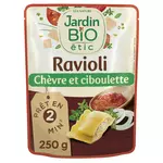 JARDIN BIO Ravioli chèvre et ciboulette 250g